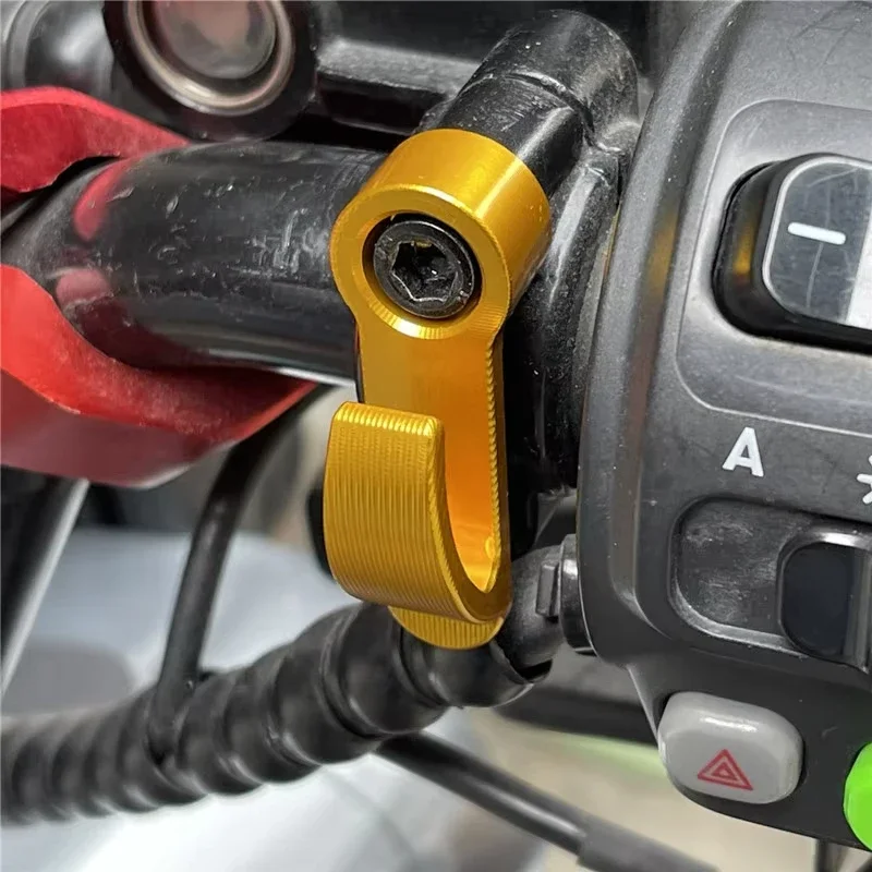 Universal Motorcycle Single Hole Hook Aluminum Alloy Helmet Hook for Dirt Bike Electric Scooter