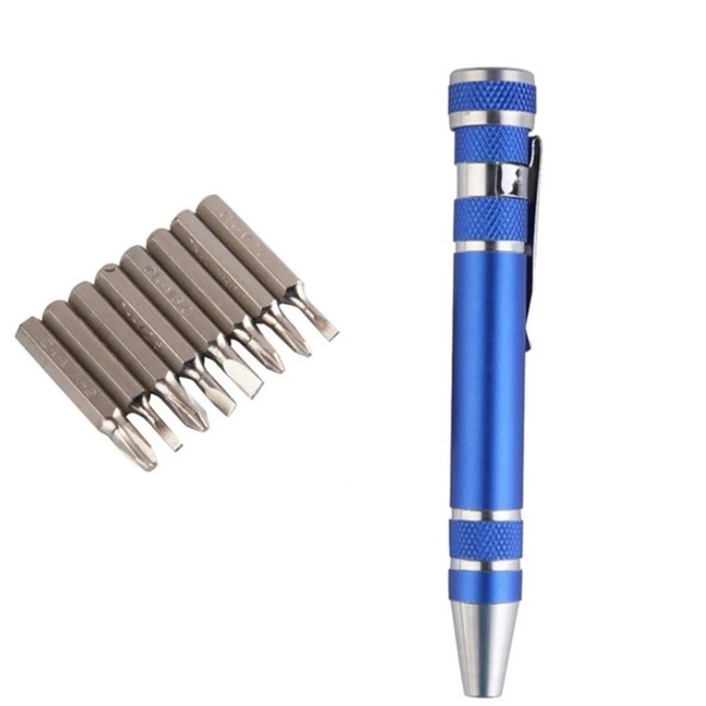 Brand New Hot Sale Newest Useful Practical Screwdriver Pen Multi-Function Repair Tool With 8pcs Screwdriver Bits