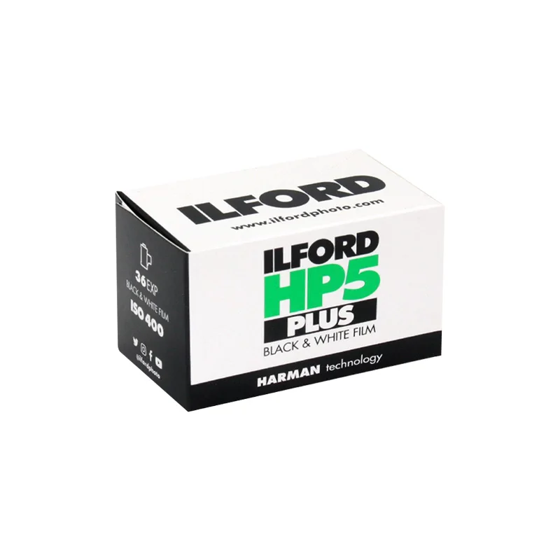 ILFORD-rollo de película fotográfica HP5 PLUS 5/10, accesorio Original en blanco y negro, para Reino Unido, 1/2/3/400 rollos, 135