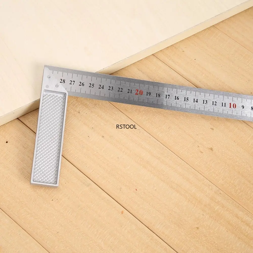 Right angle 90 Turning ruler Woodworking ruler Steel turning ruler measuring tools gauge Aluminum alloy square ruler