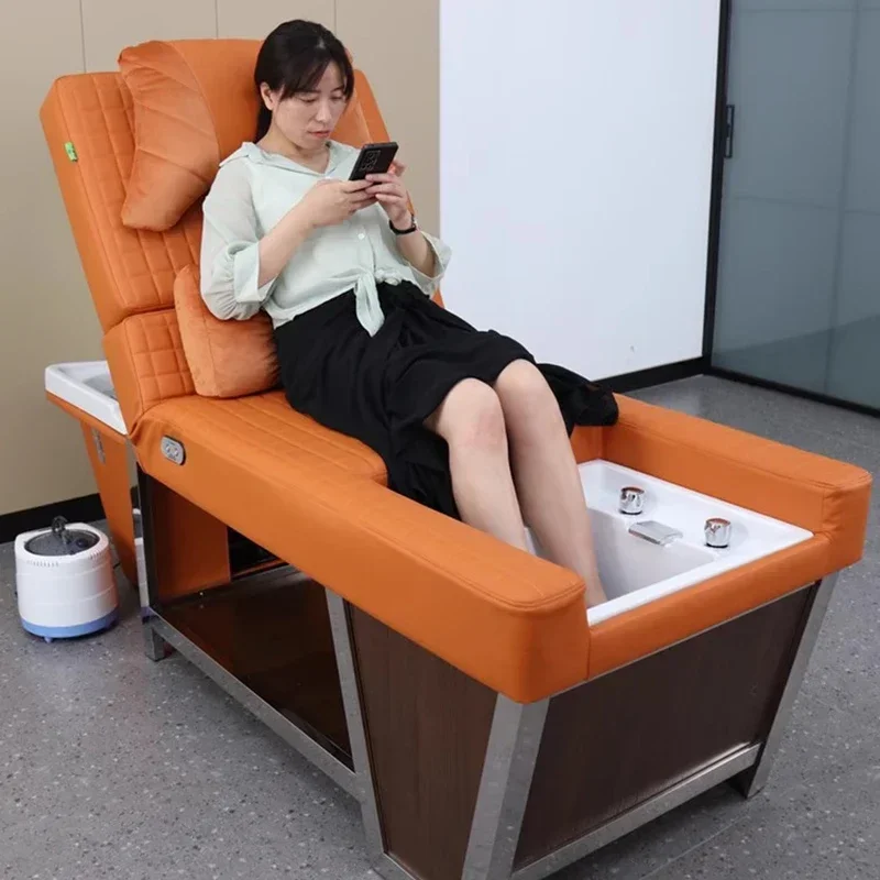 

Complete Beauty Salon Washbasin Chairs Nail Spa Styling Hair Stylist Machine Porcelain Hairdressing Bed Cama Massage Chair
