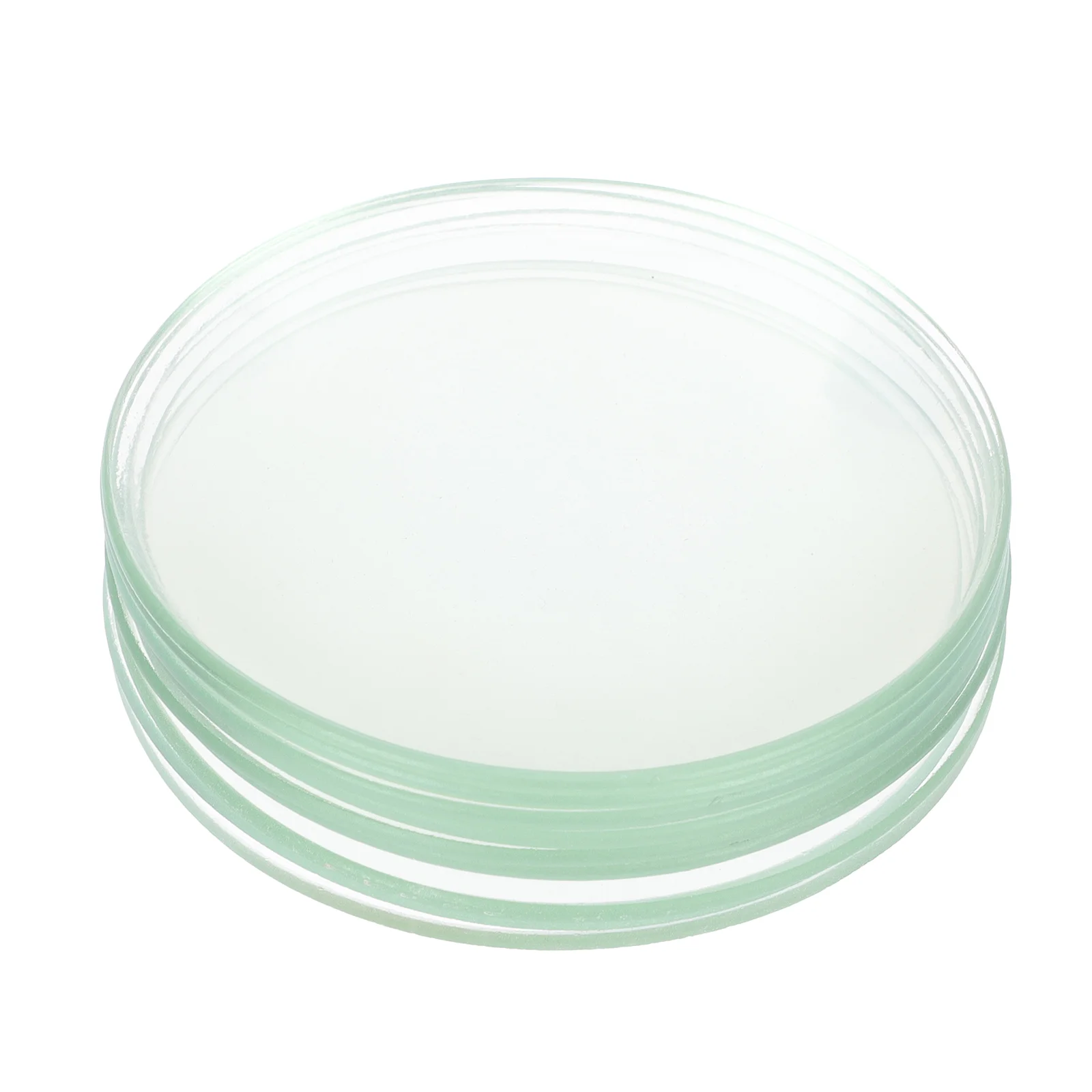 

10 Pcs Watch Replacement Parts Glass Transparent Round Dish for Lab