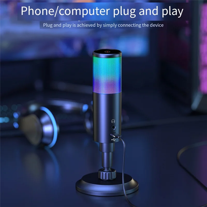 

Высококачественный USB-микрофон, проводной емкостный микрофон, караоке-микрофон для записи игр K Song