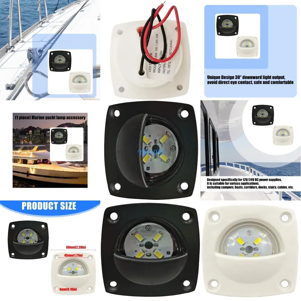 

E15A Яркий 4-светодиодный светильник для прохода с пластиковым корпусом для лодки для внутреннего и наружного использования