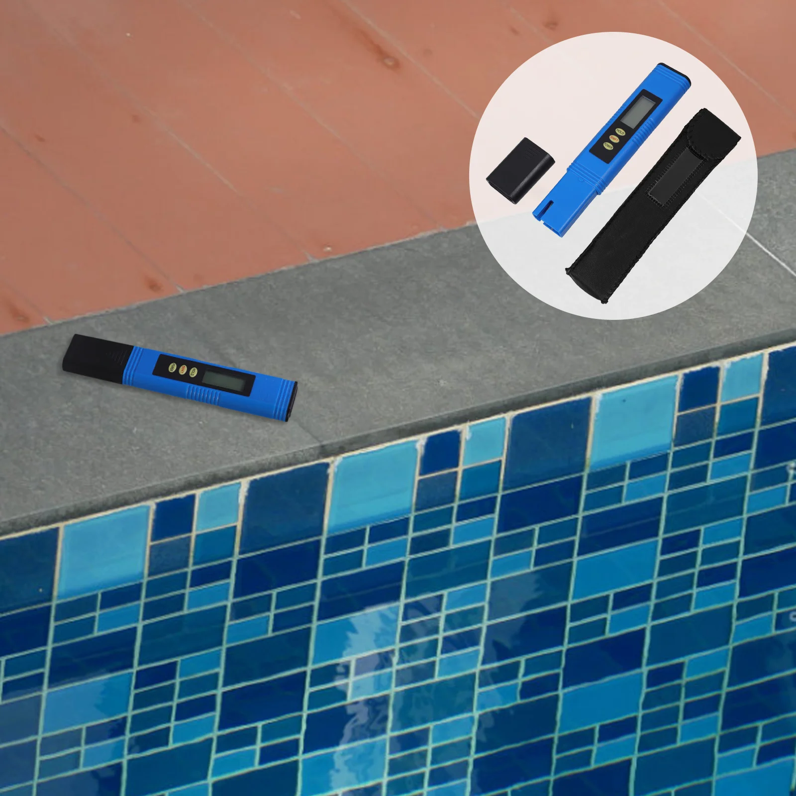 

Handheld Water Tester Digital Water Quality Monitor Titanium Probe Temperature Measurement Portable Multifunctional