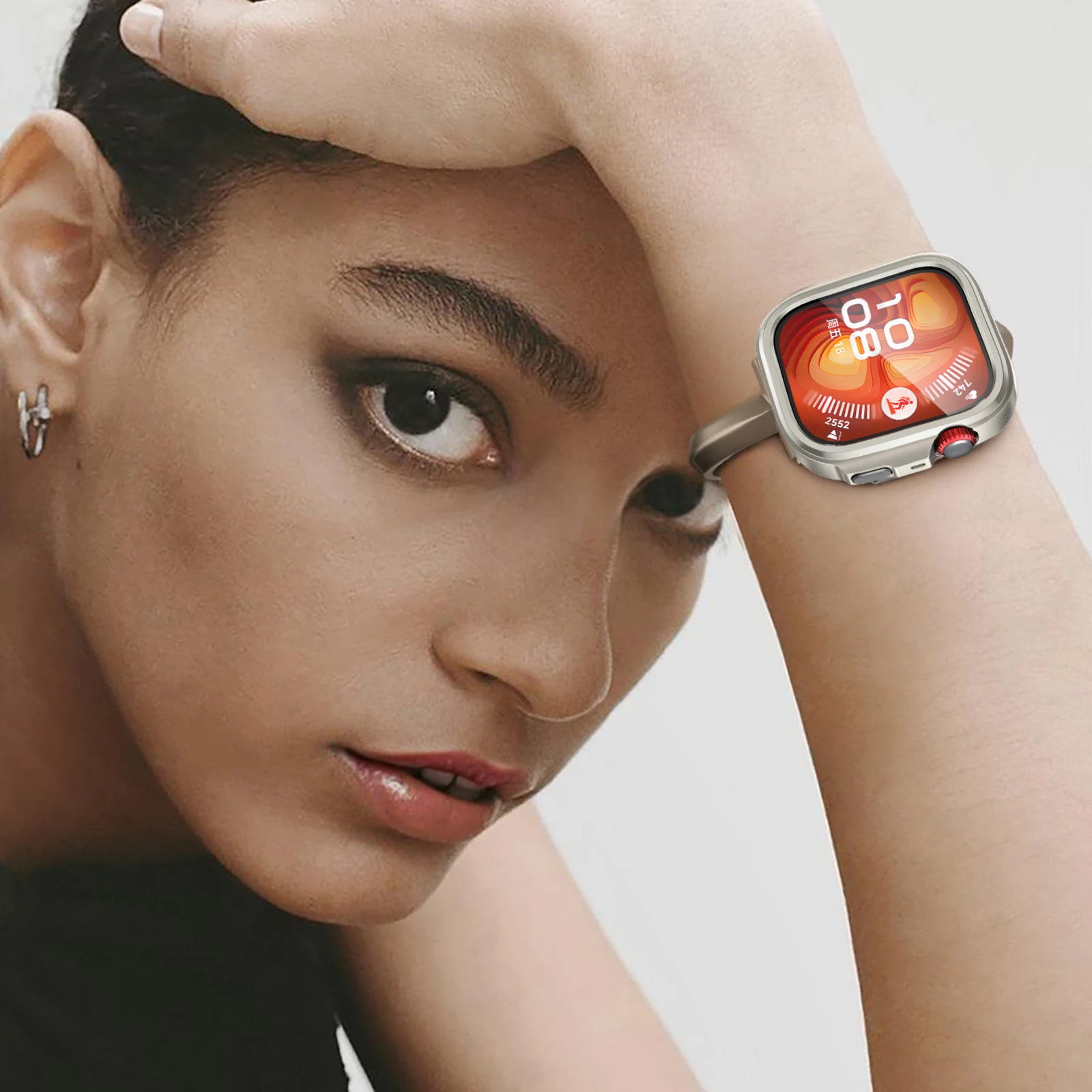 Metal Case for Huawei Watch Fit4 Pro Screen Protective Cover for Huawei Fit4 Pro Hollow Case Shockproof Bumper Shell Accessories