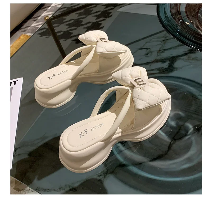 2026 Sommer Neue Mode Damenschuhe Pantoletten Bequeme Plateau-Schuhe Hohe Absätze Freizeit Blumen Outdoor Strand Pantoffeln für Frauen – Detail 29