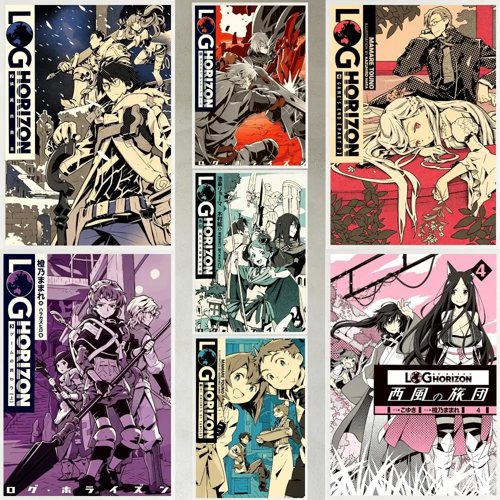anime Log Horizon Poster Poster HD Waterproof Self-adhesive Art Print Wall Decor for Bedroom Living Room Gift