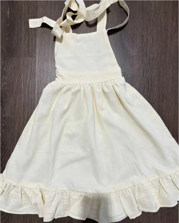 Long Slip Dress Princess Grils Children Spring Summer New Fashionable Comfortable Solid Simple All-matching Casual
