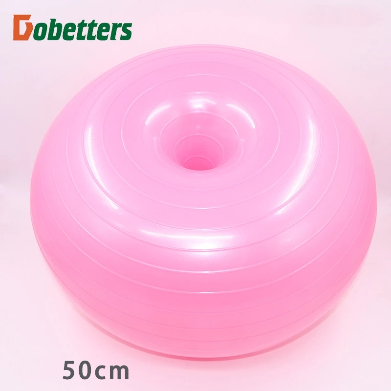 50cm Yoga Ball Donuts Thickened Large Yoga Fitness Pilates Apple Ball Home Gym Sport Ball