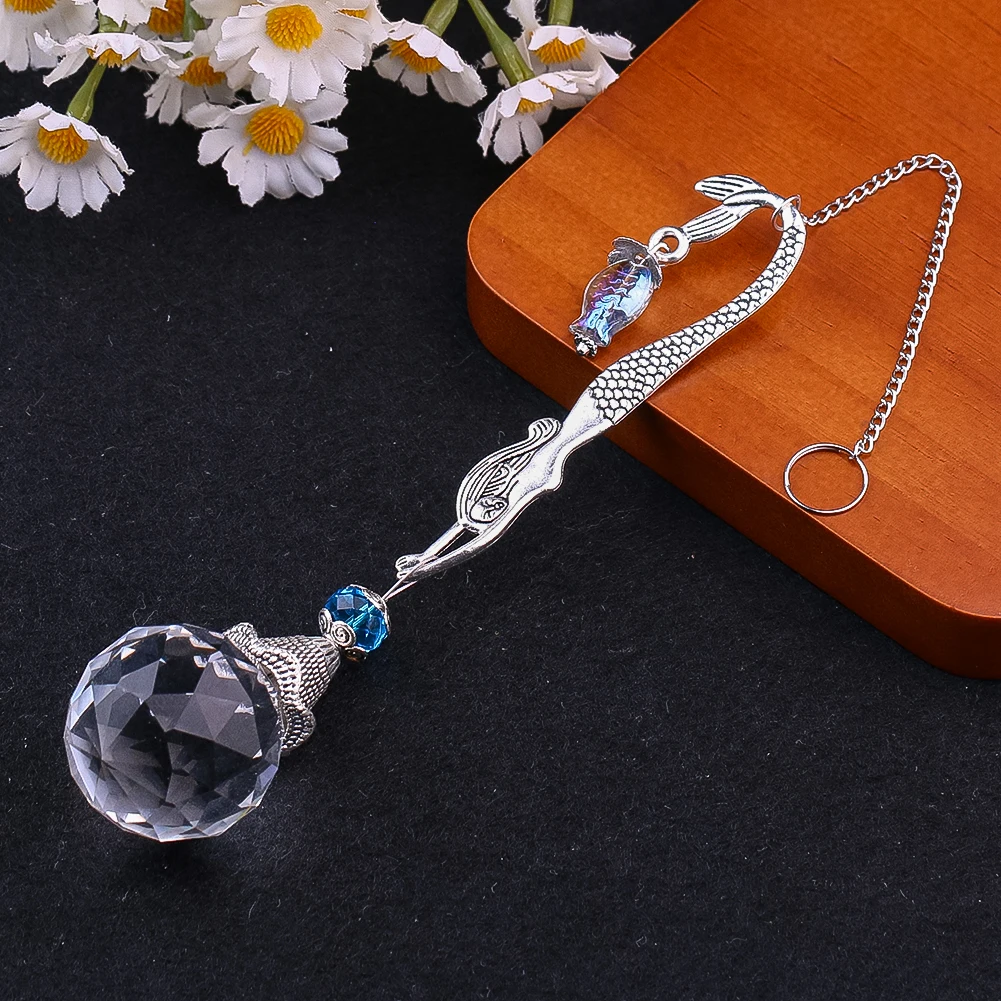 

Изысканный хрустальный подвесной орнамент на тему русалки, Ловец солнца, колокольчик, декор для садового окна, идеальный подарок для любителей русалок