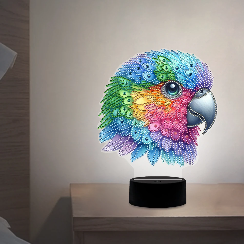 

Настольная лампа с алмазной живописью «сделай сам» и инструментами 5D DIY лампа для алмазной живописи для спальни, гостиной, домашнего офиса