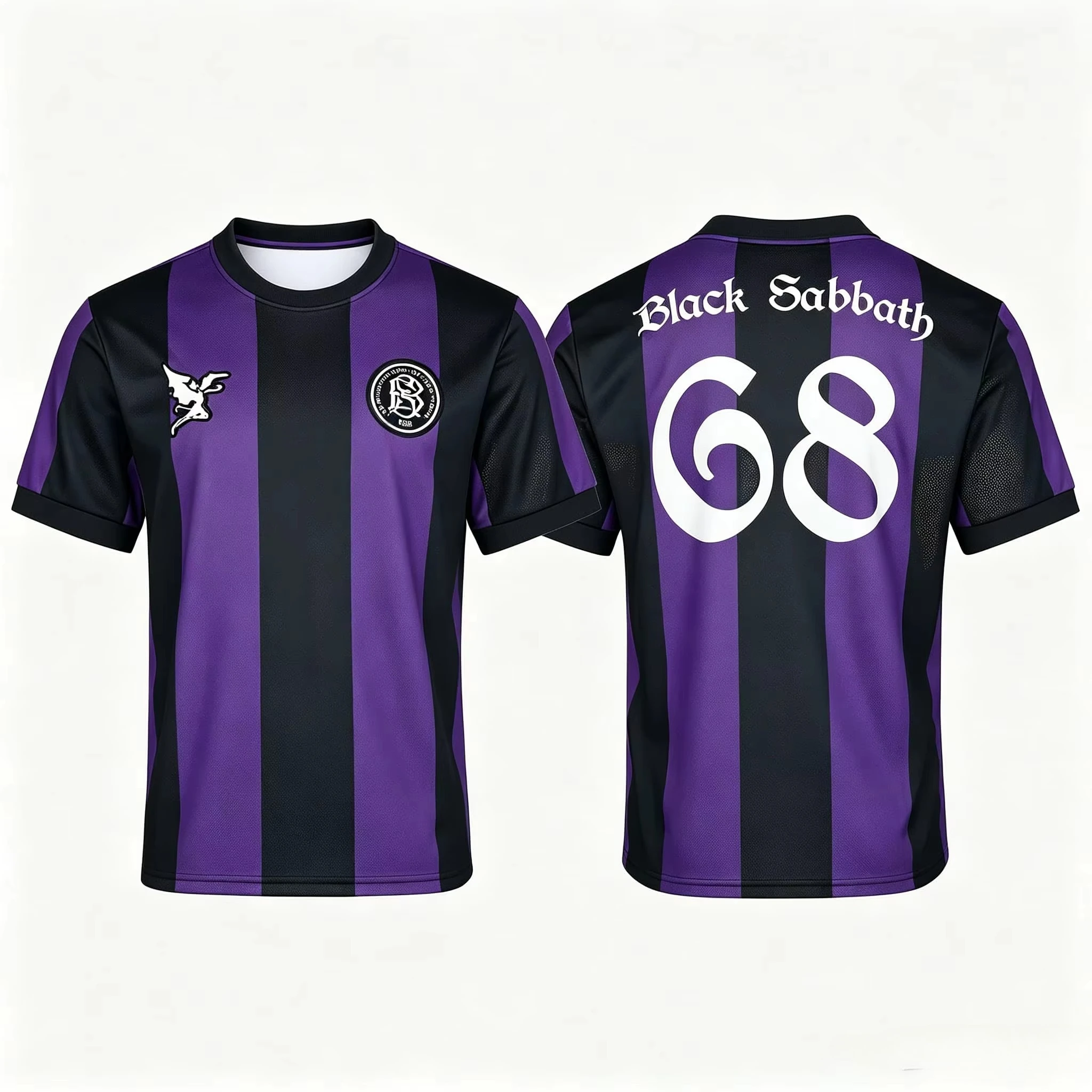 26-27 New BLACK SABBATH Hip-hop Rock Singer Jersey Printed Quick Drying Sports Men's Short Sleeved Top T-shirt Family Matching