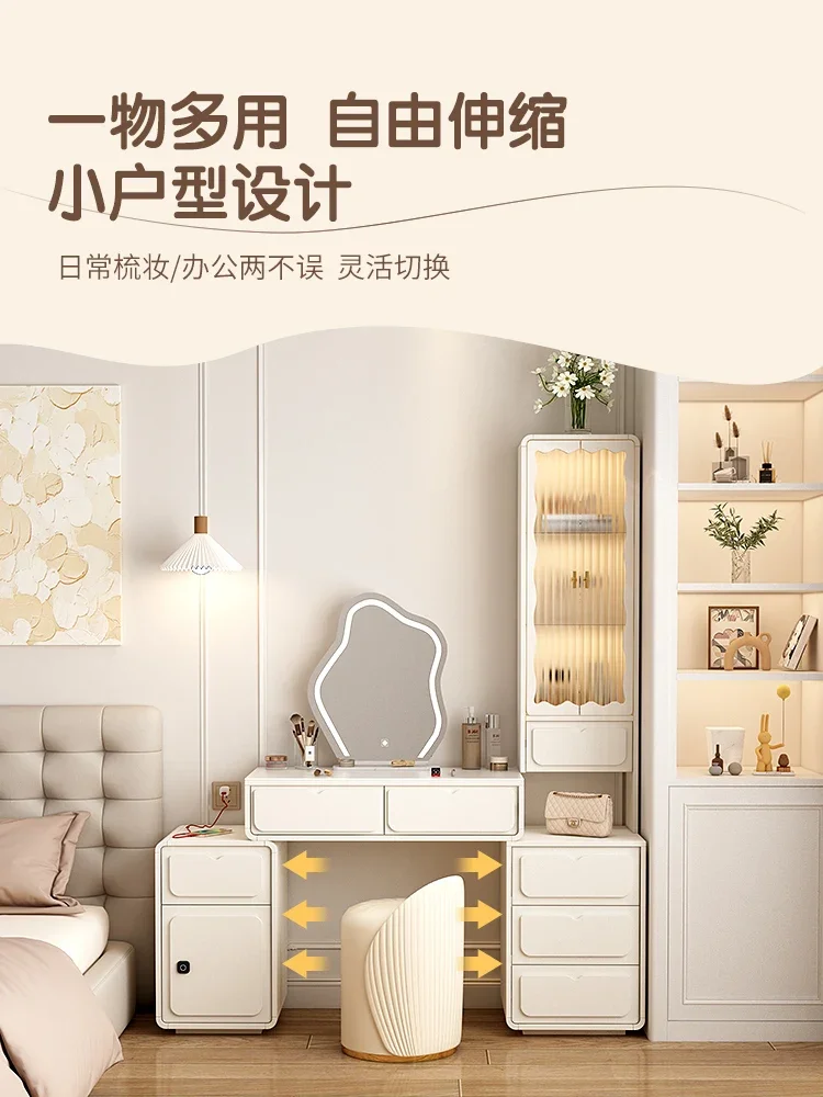 

Прикроватная тумбочка во французском стиле, туалетный столик, шкаф для хранения с книжной полкой, спальня, компьютер, письменный стол, столик для макияжа, новый стиль