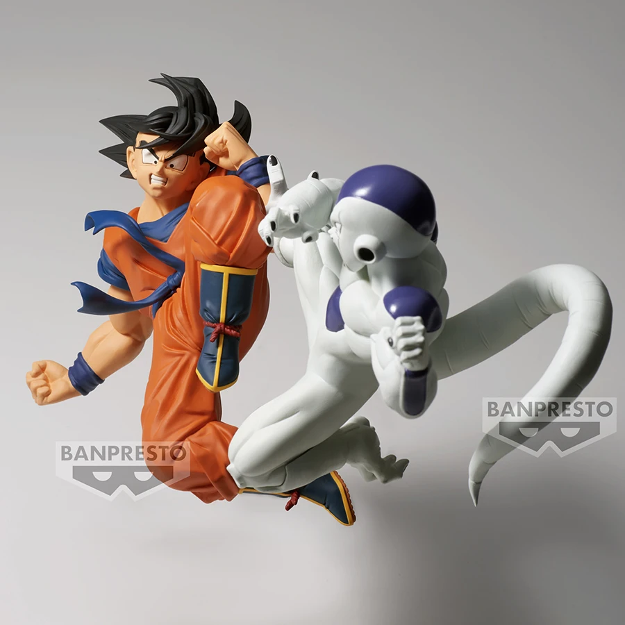 バンダイ-ドラゴンボールZアニメフィギュア,PVCアクションフィギュア,モデル玩具,マッチメーカー,悟空vsフリーザ,オリジナルのDBZフィギュアコレクション