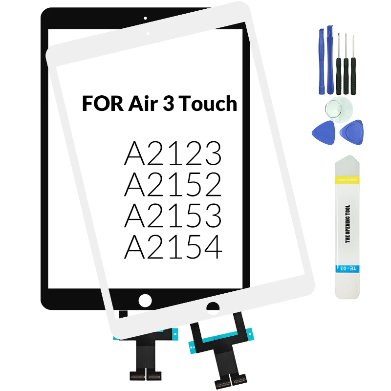 

1Pcs Glass Touch For Ipad air3 2019 10.5 A2152 A2153 A2154 A2123 Lcd Touch Screen Display Replacement Digitizer Sensor Panel
