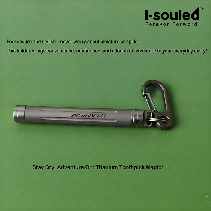 ULTRA Titanium Toothpick Case Waterproof Pill Fob Camping EDC Mini Jar