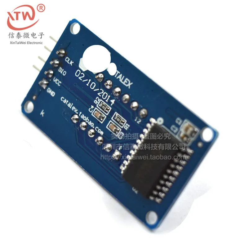 4-Bit Digital Tube Display Module LED Brightness Adjustable with Clock Point Tm1637