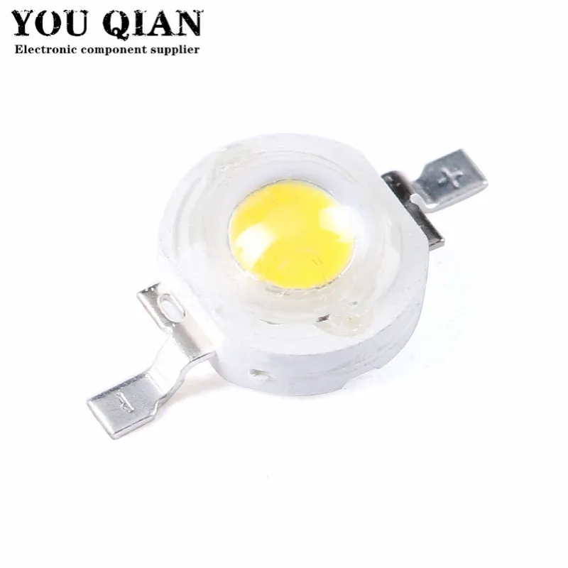 

100PCS/LOT TZT led 1W 100-120LM LED Bulb IC SMD Lamp Light Daylight white/warm white High Power 1W LED Lamp bead