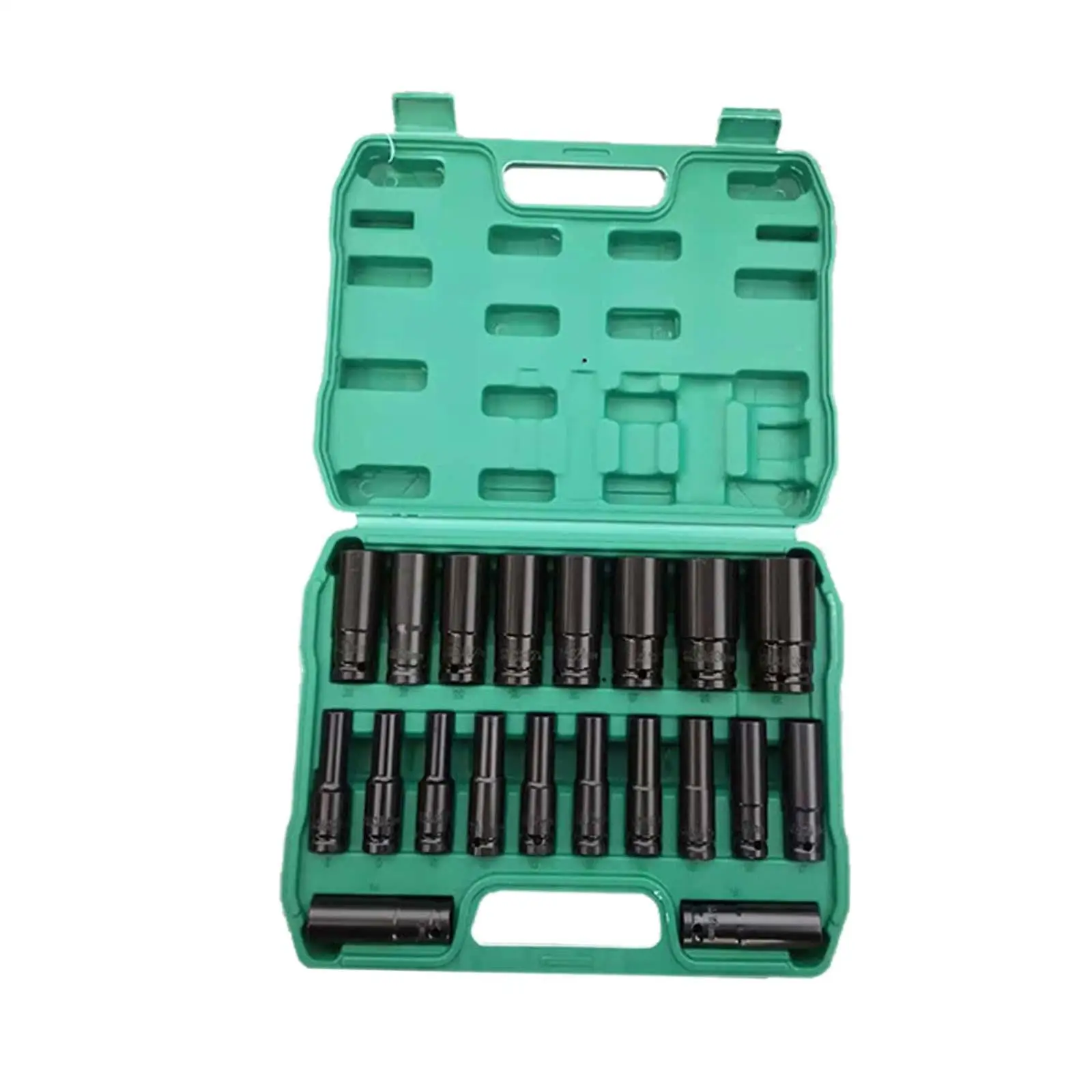 

20x 1/2" Drive Impact Socket Set Portable High Strength Professional with Storage Box Ratchet Wrench Sockets Hexagon Socket Set