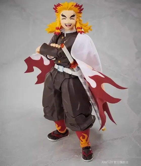 Original Buzzmod 1.0 2.0 Demon Slayer Kyojuro Rengoku Kyoujurou Action Figures Anime Figura Pvc Model Toys Gifts In Stock