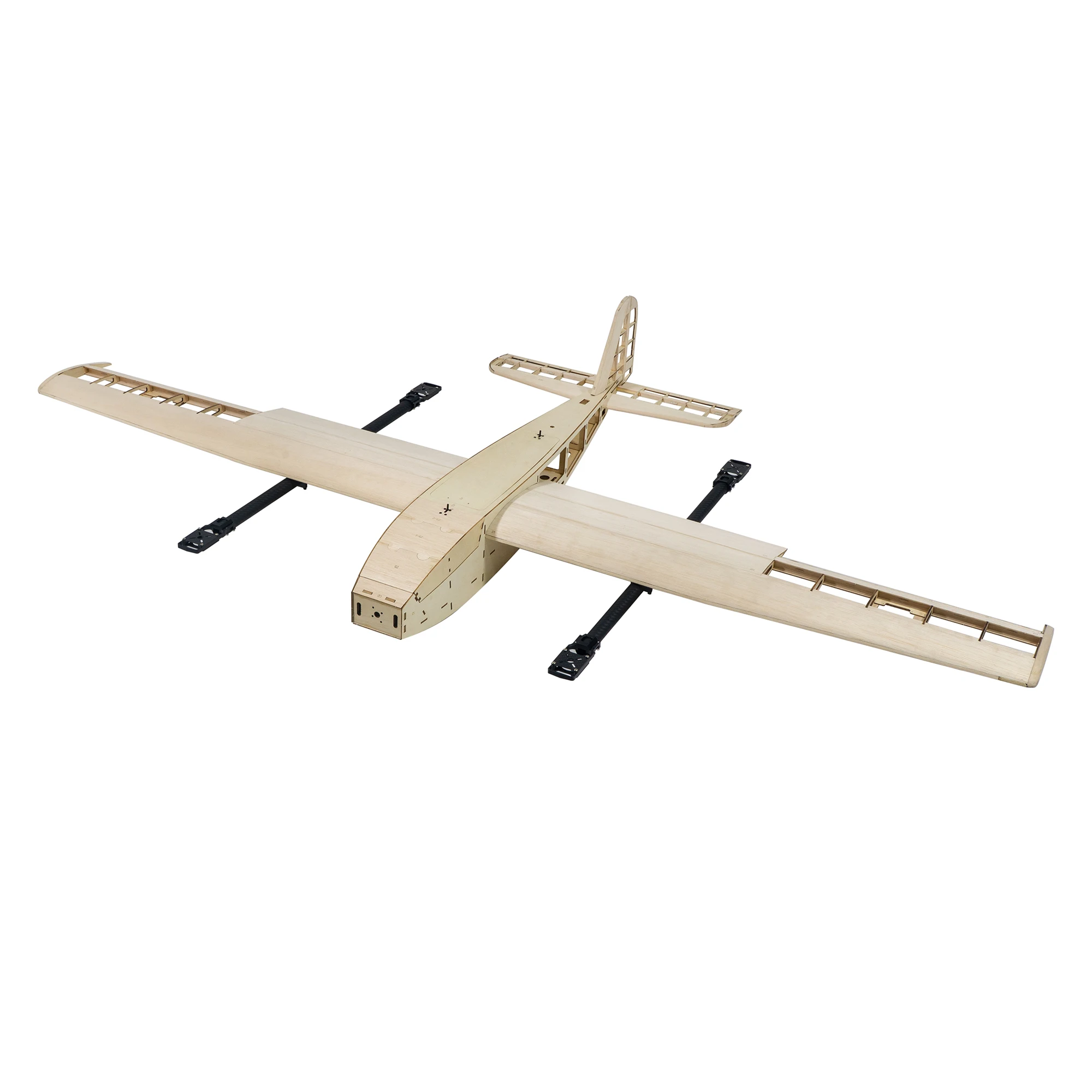 DW Hobby QA418 1.8M Balsa VTOL KIT – Fixed Wing UAV w/Motor Mounts for FPV Mapping