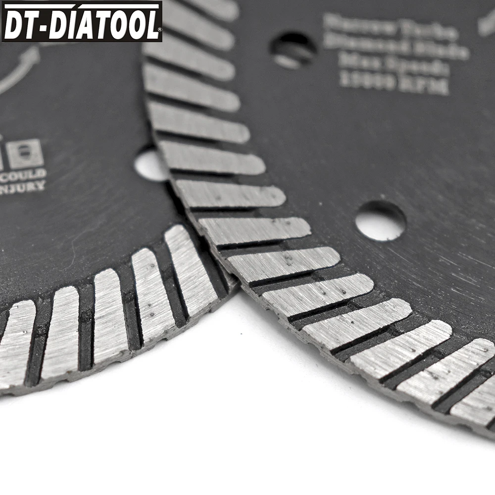 شفرة منشار ماسية DT-DIATOOL مقاس 150 مم لقرص قطع الماس من الرخام الجرانيت مع رؤوس قاطعة توربو وفتحات متعددة