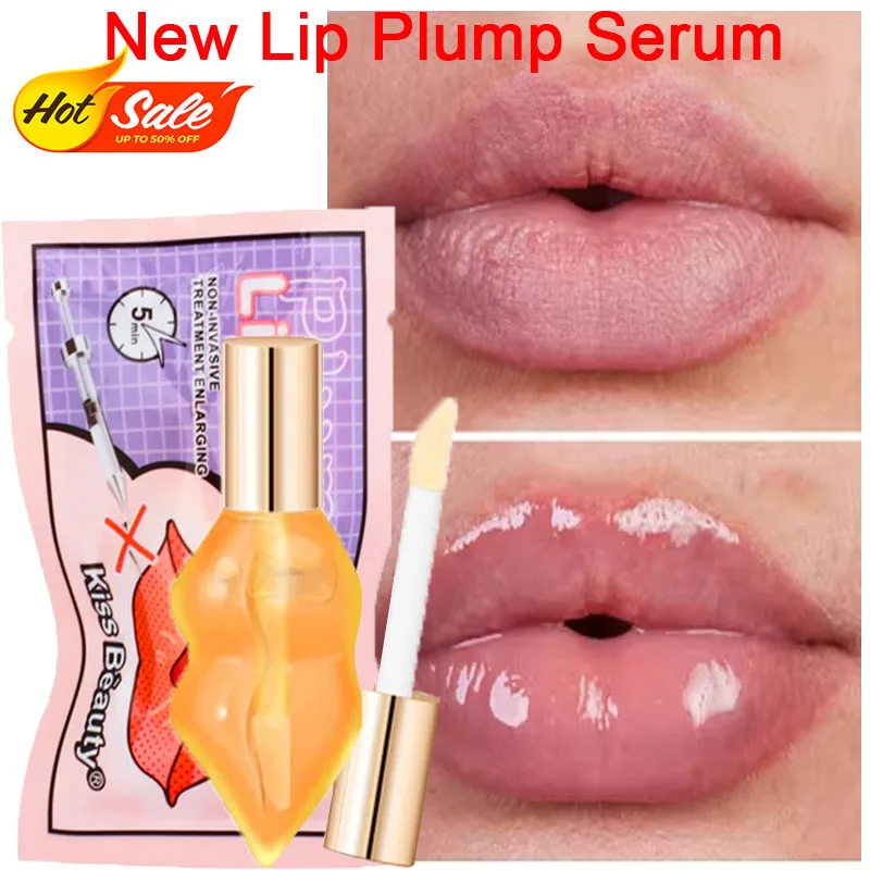 

New Lip Plump Serum Instant Increase Elasticity Lips Plumping Gloss Oil Long Last Moisturizing Reduce Fine Lines Sexy Lip Makeup