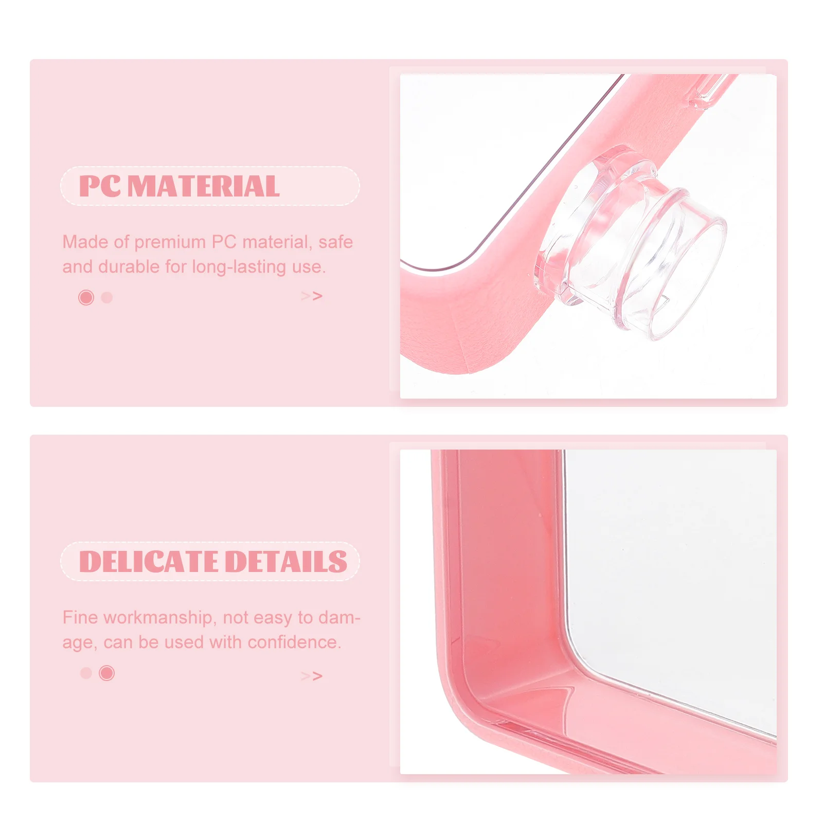 

1pc Premium Portable Flat Water Bottle Multi-Function Leak- Accessory Pc Material Bottle For Sports Outdoor