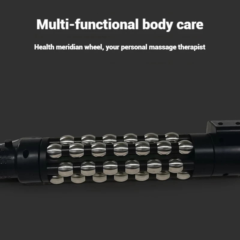 Novo 36w relaxado luz vermelha aquecida dispositivo de massagem rolo massageador 360 °   Rolo de esfera interno giratório para anticelulite de corpo inteiro