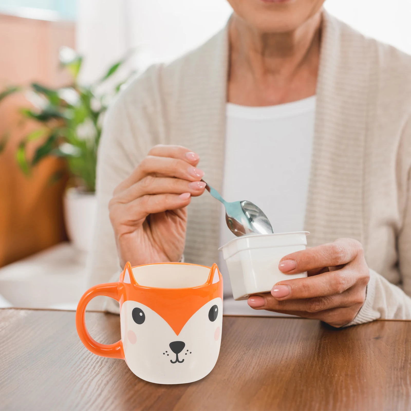 

Cartoon Animal Ceramic Mug for Coffee Tea Milk Hot Chocolate Office Home Use Breakfast Cereal Drinkware Gift Decorative Water