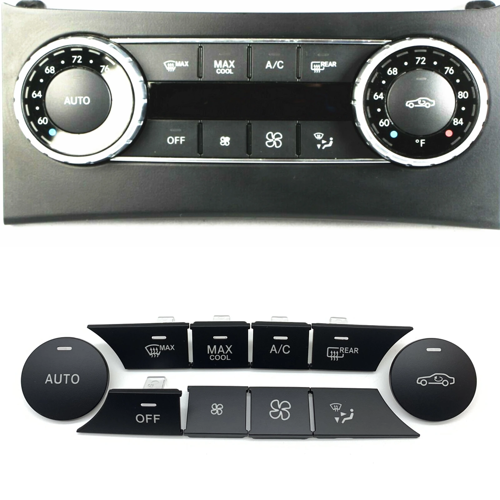 

A/C Air Conditioning Control Switch Button Cap For Mercedes Benz C Class C204 2010-2013 GLK Class W204 2013-2015