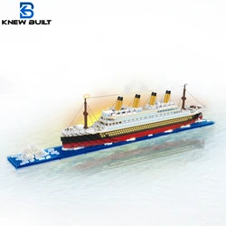 KNEW BUILT 6 Kinds Titanic Model Cruise Ship Building Block for Adult Micro Mini Brick Toy Perfect Gift Entertainment Decoration