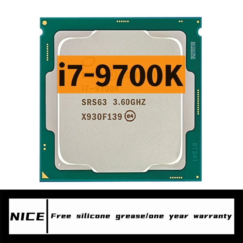 i7 9700K 3.6 GHz Eight-Core Eight-Thread CPU Processor 12M 95W PC Desktop LGA 1151