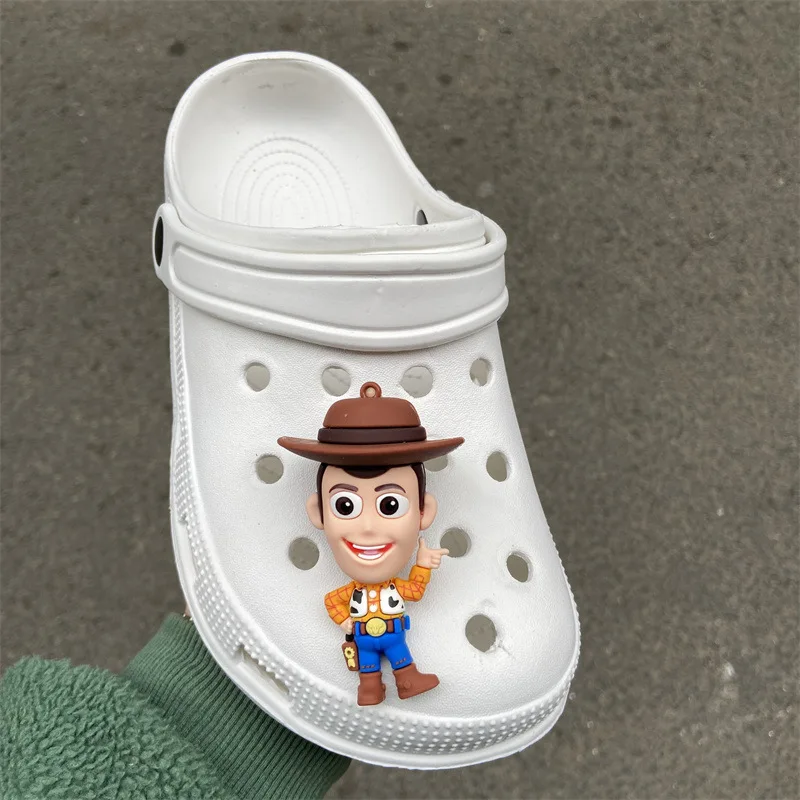Mesuca Personality Cute Cartoon 3D Woody Buzz Shoe Charms Funny DIY Sandal & Clog Decorations Holiday Gift For Boys And Girls image 6