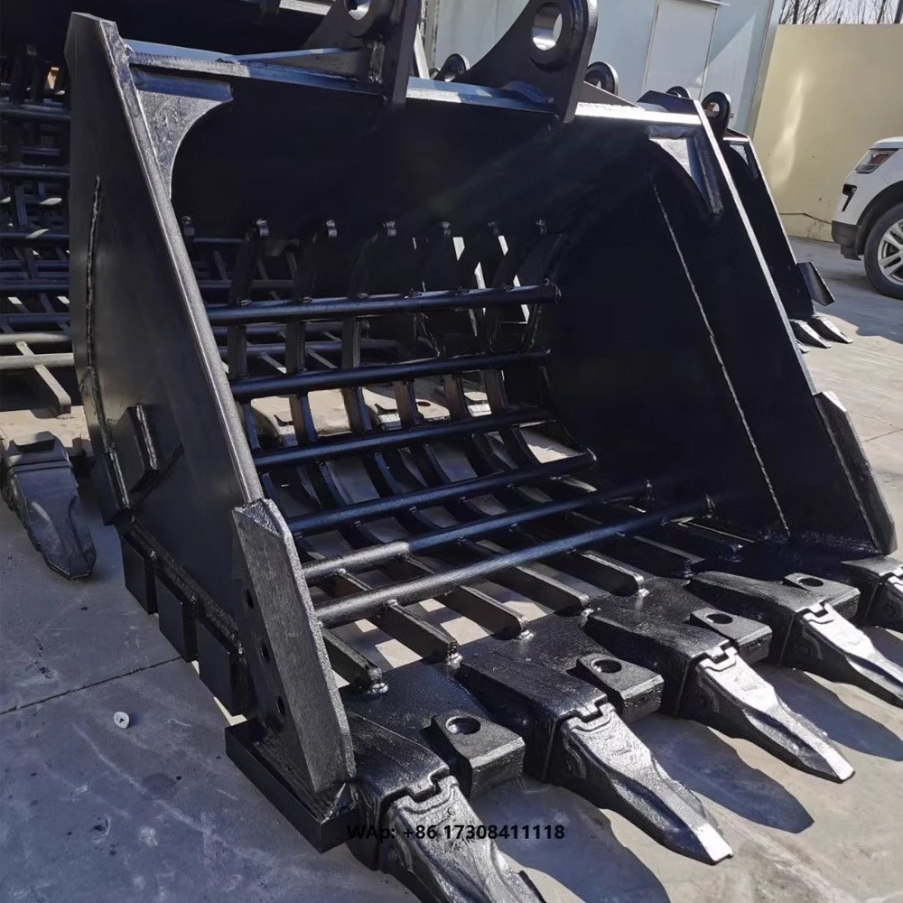 SANY Excavator Screening Bucket Attachment  High-Efficiency Rotary Bucket for Construction & Recycling