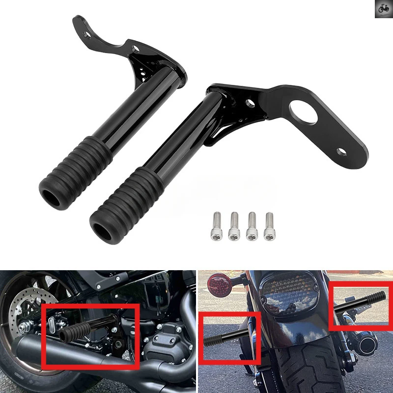 

Motorcycles Rear Engine Guard Crash Bars Bumper Protector for Softail Street Bob Fat Bob Low Rider Heritage Classic 2018-2023