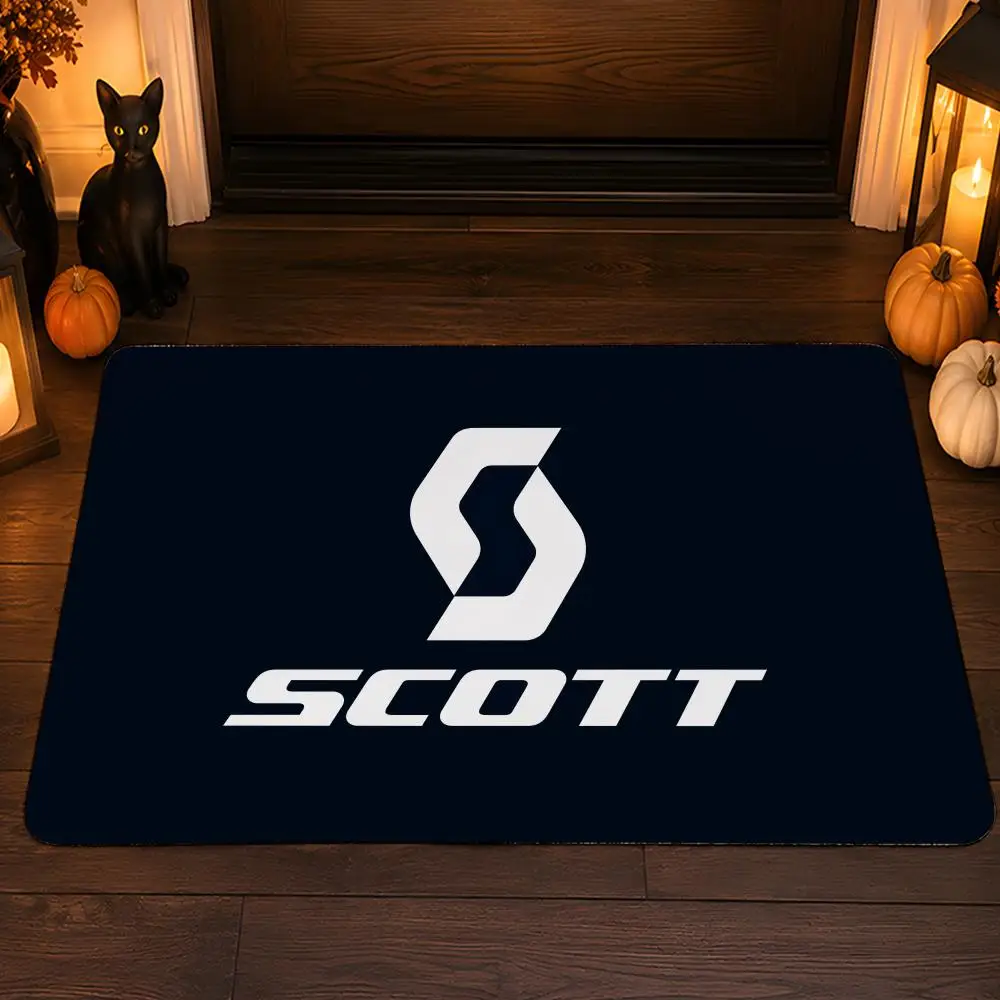 SCOTT Floor Mat Flannel Rug Soft Non Slip Washable Door Mat For Bathroom Bedroom Kitchen Home Decor