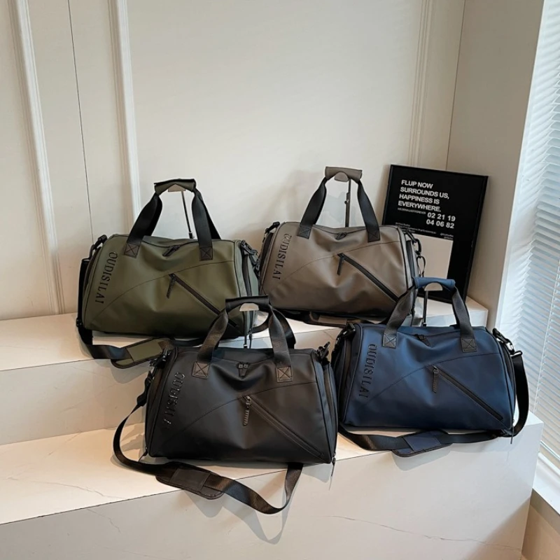 2026 Women's Travel Bag Fashionable High Quality Moving Storage Strap Bag Wear Resistant Independent Shoe Storage Luggage Bag