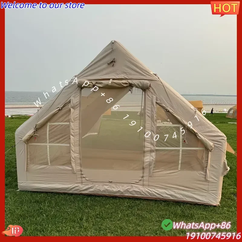 2026 Forerunner 7.0 Hot Sale 600D Oxford Waterproof Windproof Travel Camping Tent Inflatable House Tent for Family