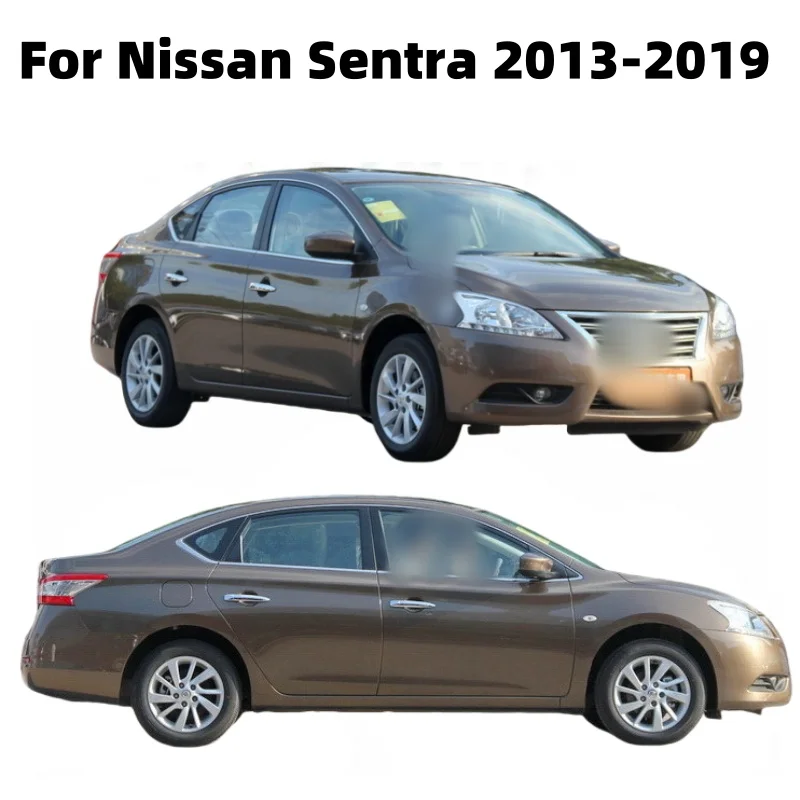 For Nissan Sentra 2013-2019 Sedan Side Window Visors Rain Sun Deflector Guard Weathershield Slim Moulding Trim Cars Accessories