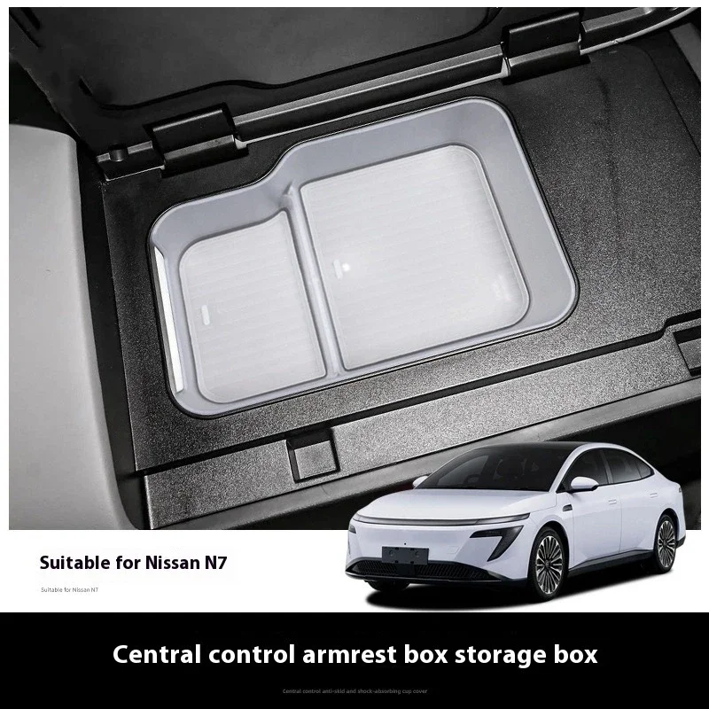 

Car Armrest Storage Box For Nissan N7 2025 upper refrigerator Storage tidying tray Interior Accessories