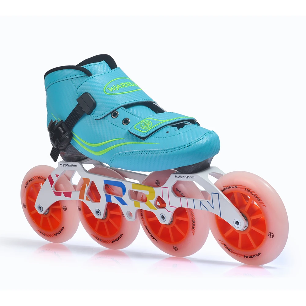 Patins inline originais varrun speed, sapatos superiores de fibra de carbono, patins profissionais de corrida de maratona para adultos e crianças