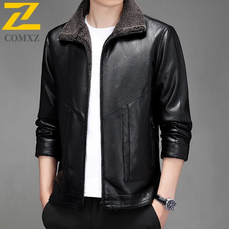 

COMXZ Mens Padded Jacket 2025 Leisure Stand Collar Outdoor Work Thickened Warm Parka Fashion Lightweight Winter New Jackets