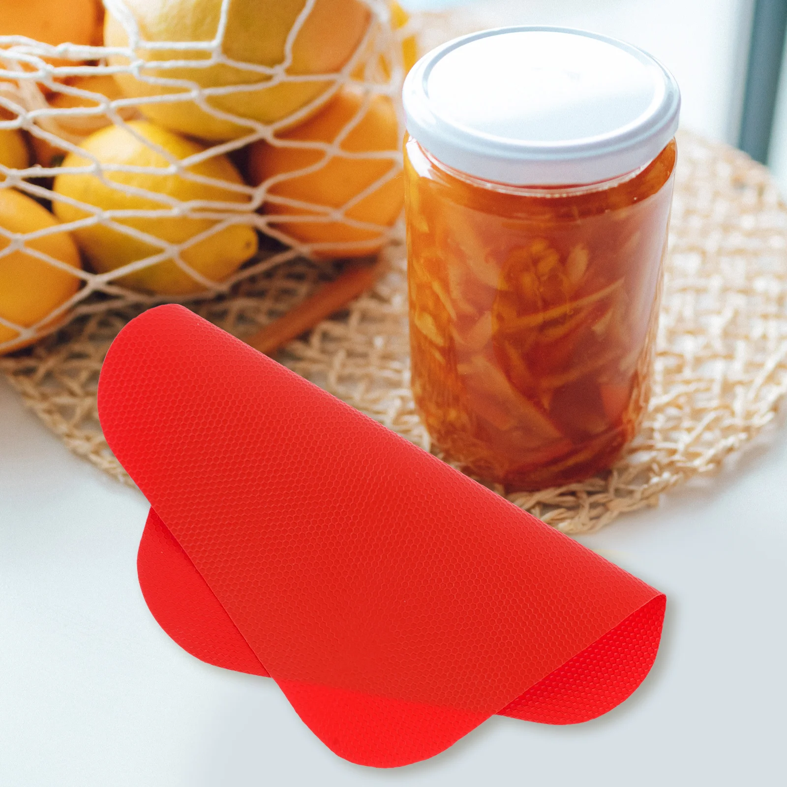 6 buah karet pembuka botol tikar Manual dapat pembuka Gripper Pad Jar Grippers untuk stoples Magnet tutup