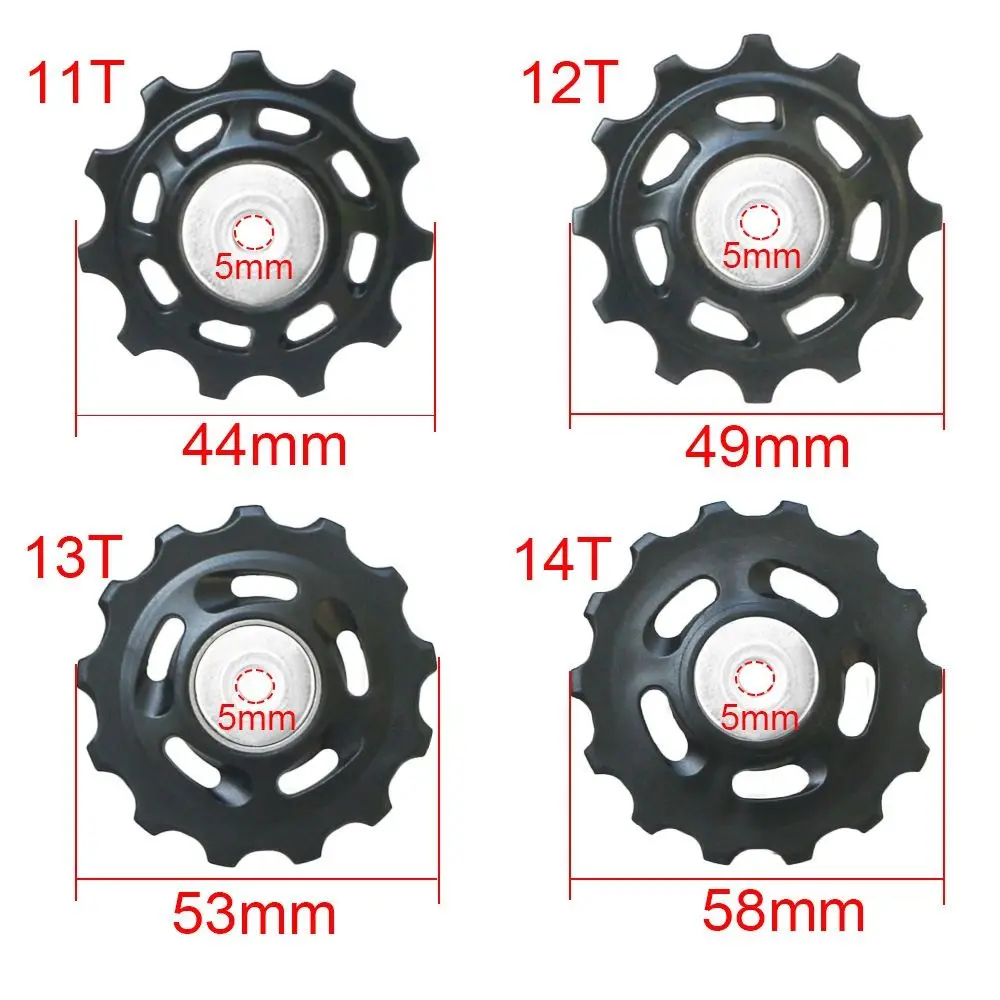 New MTB Bicycle Pulley Jockey Wheel POM 11T/12T/13T/14T Bearing Bike Rear Derailleur Pulley Roller Rear Guide Wheel for Shimano