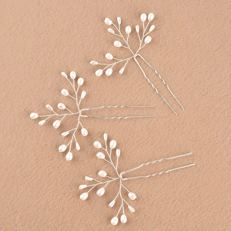 3 إكسسوارات شعر يومية بسيطة وجميلة، دبابيس شعر، إكسسوارات للشعر، دبابيس شعر على شكل حرف U.