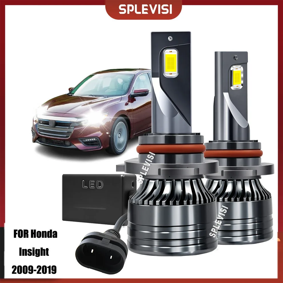 

2x 9005 HB3 LED Headlight Bulbs High Main Beam 6000K White For Honda Insight 2009-2019 2010 2011 2012 2013 2014 2015 2016 2017