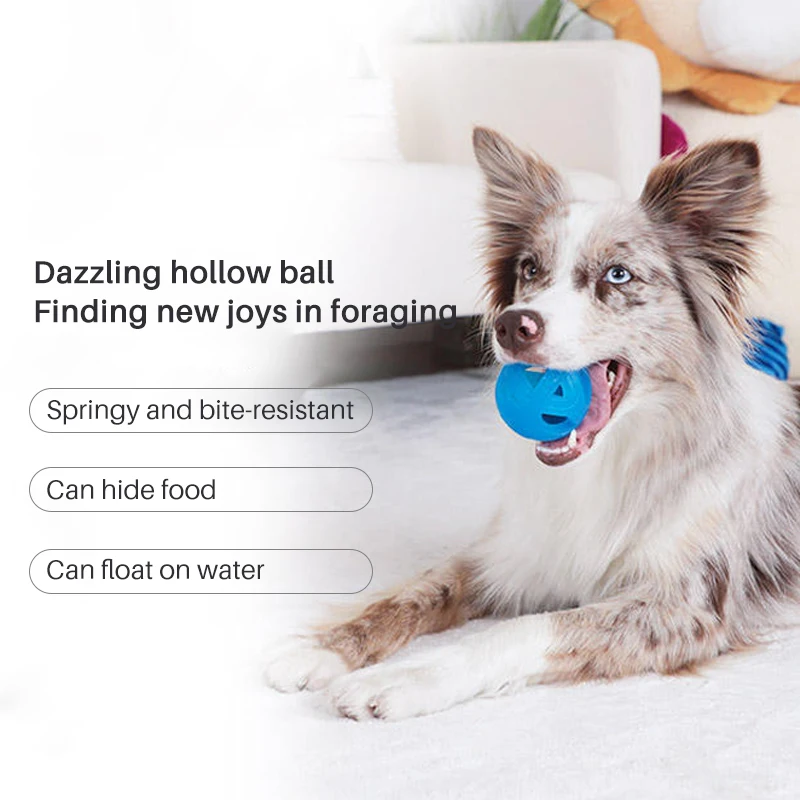 GiGwi Pet Toys Xuanfeng Ball Series Interactive Dog Ball Dog Toys Squeaky Balls Bouncy Assorted Colors for Small/Medium Dogs