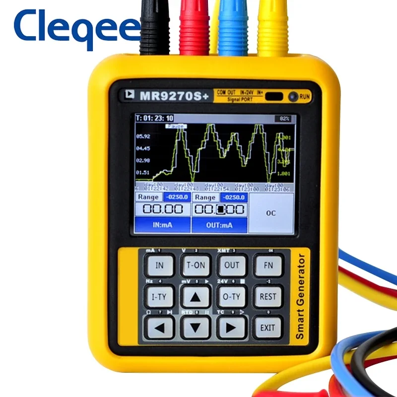 MR9270S+ Hart 4-20MA Signal Generator Calibration Current Voltage PT100 thermocouple Pressure Transmitter Logger PID Frequency